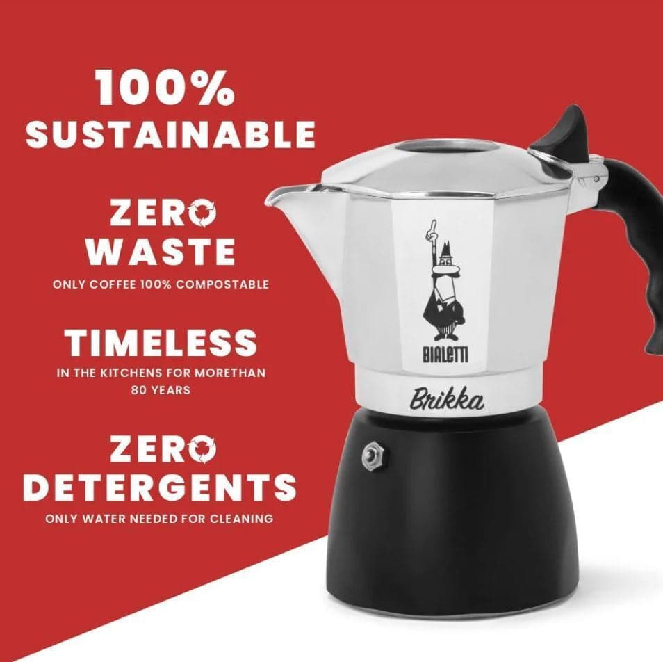 Bialetti Brikka Μπρίκι Espresso 2cups Ασημί 0007327 5