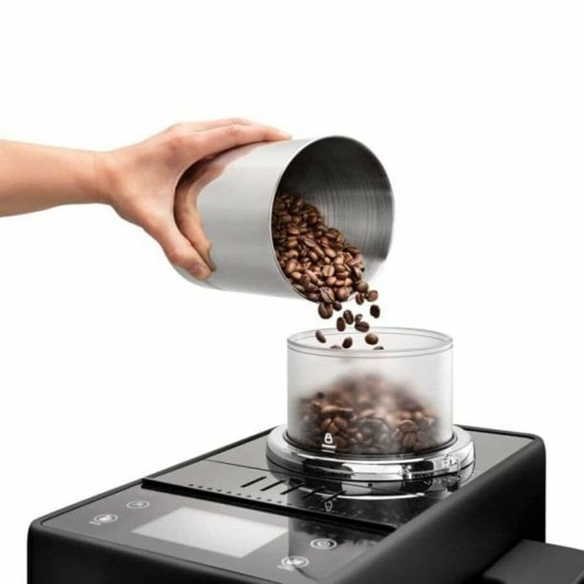 De'Longhi Rivelia Onyx Αυτόματη Μηχανή Espresso 1450W Πίεσης 19bar με Μύλο Άλεσης Μαύρη EXAM440.35.B 4