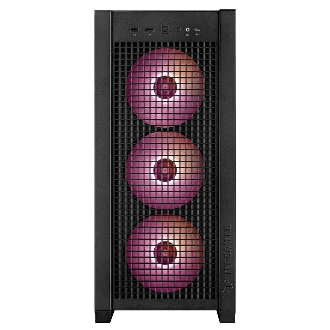 Asus TUF Gaming GT302 ARGB Midi Tower Κουτί Υπολογιστή με Πλαϊνό Παράθυρο Μαύρο 9