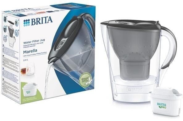 Brita Marella Κανάτα Σερβιρίσματος Πλαστική Graphite με Φίλτρο 2400ml 6