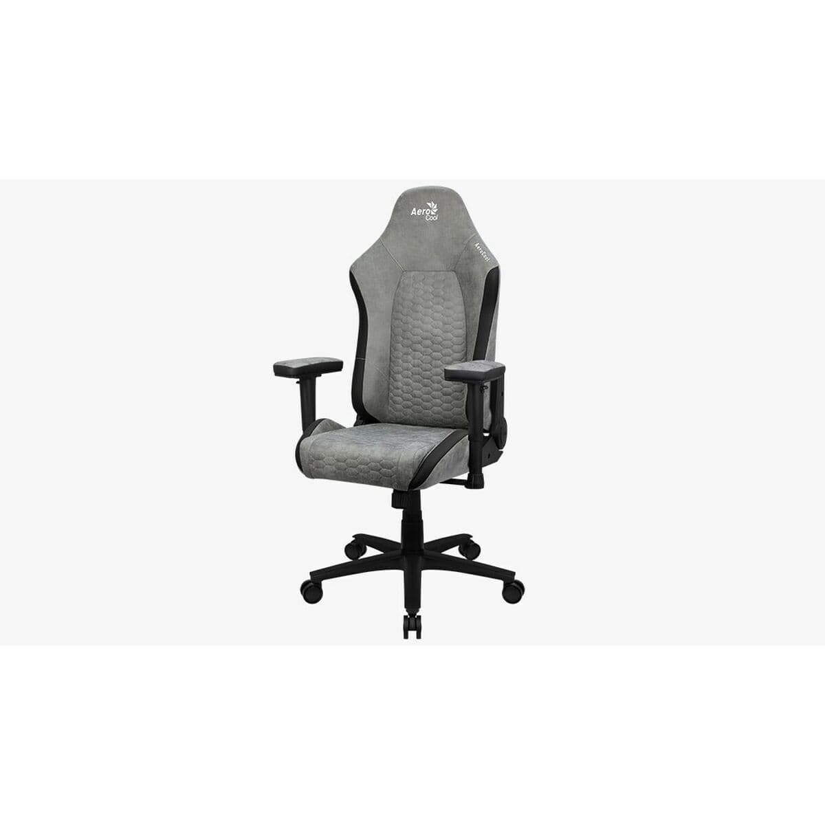 Aerocool Crown AeroSuede Υφασμάτινη Καρέκλα Gaming με Ρυθμιζόμενα Μπράτσα stone grey 2