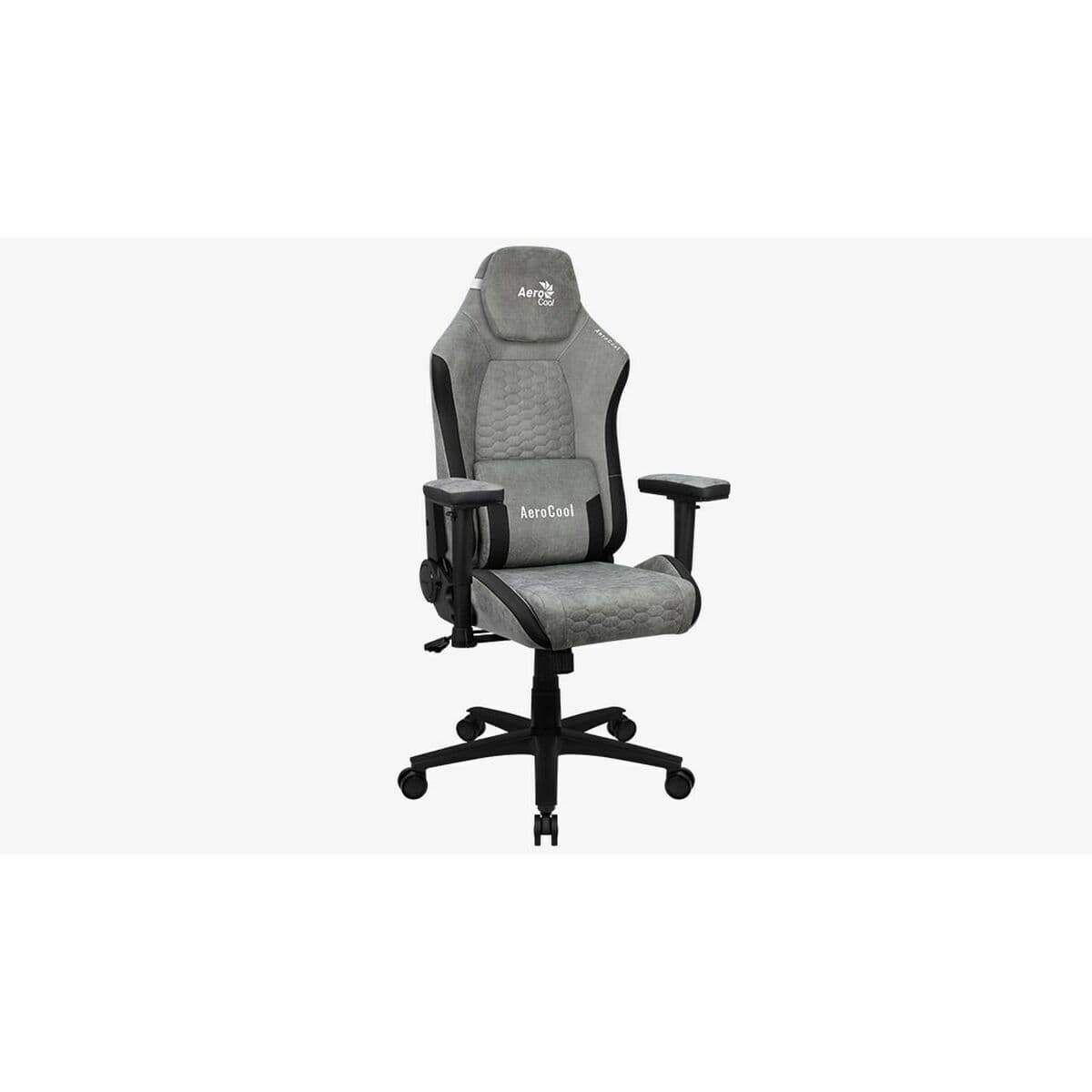 Aerocool Crown AeroSuede Υφασμάτινη Καρέκλα Gaming με Ρυθμιζόμενα Μπράτσα stone grey 4