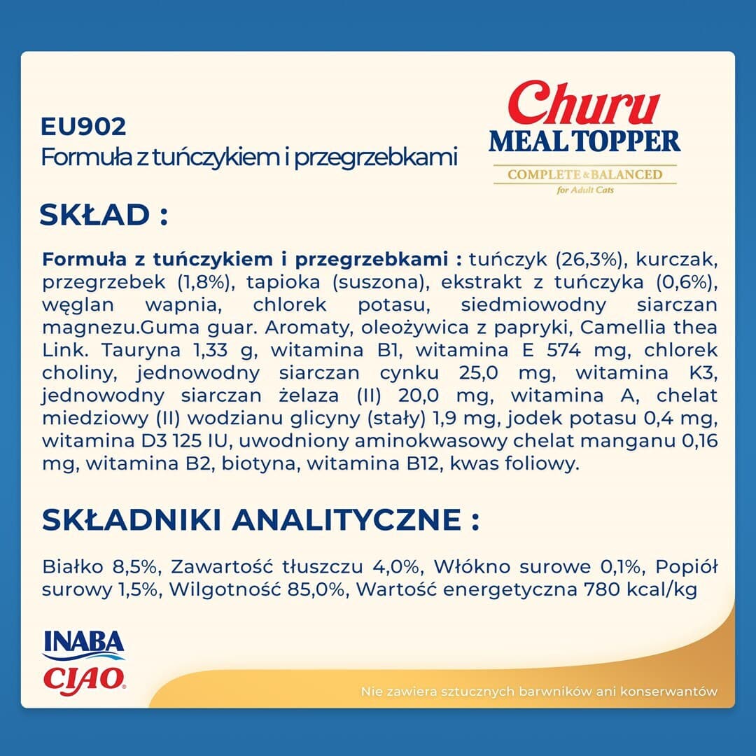 Inaba Λιχουδιές με Τόνο για Ενήλικες Γάτες 14gr 3