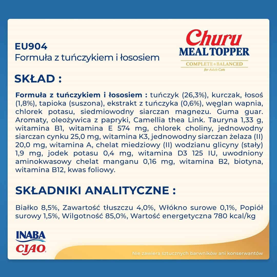 Inaba Λιχουδιές με Τόνο / Σολομό για Γάτα 14gr 6