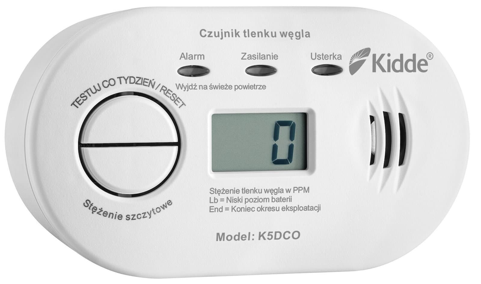 Kidde Ανιχνευτής Mονοξειδίου του Άνθρακα CO K5DCO