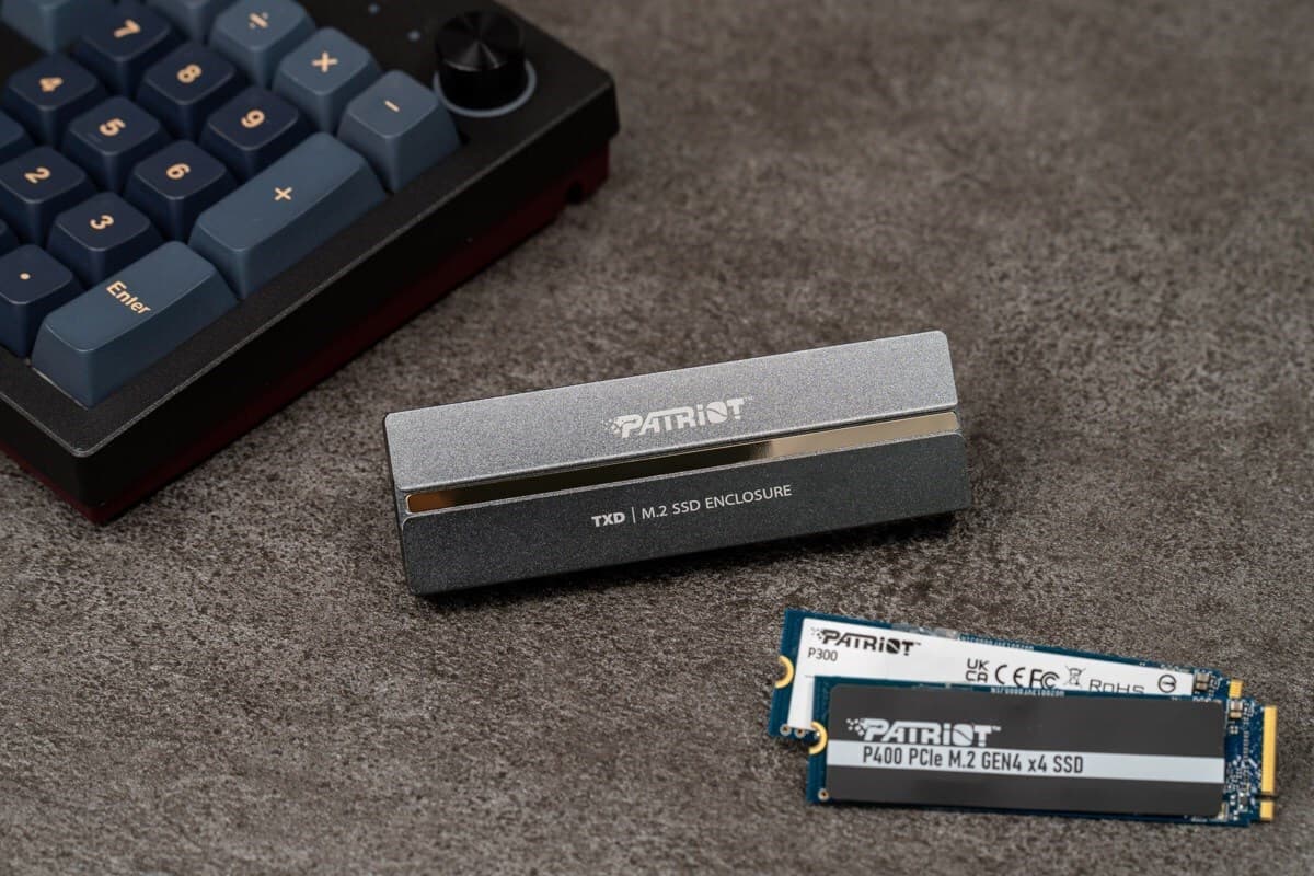 Patriot Θήκη για Σκληρό Δίσκο M.2 SATA III NVME με σύνδεση Type-C σε Γκρι χρώμα PV810UPNGM 6