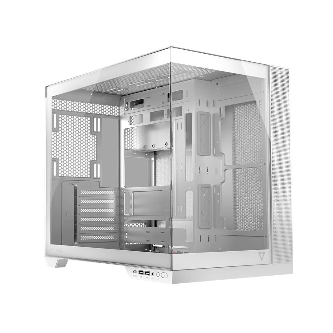 Modecom Panorama Gaming Midi Tower Κουτί Υπολογιστή με Πλαϊνό Παράθυρο Λευκό 3