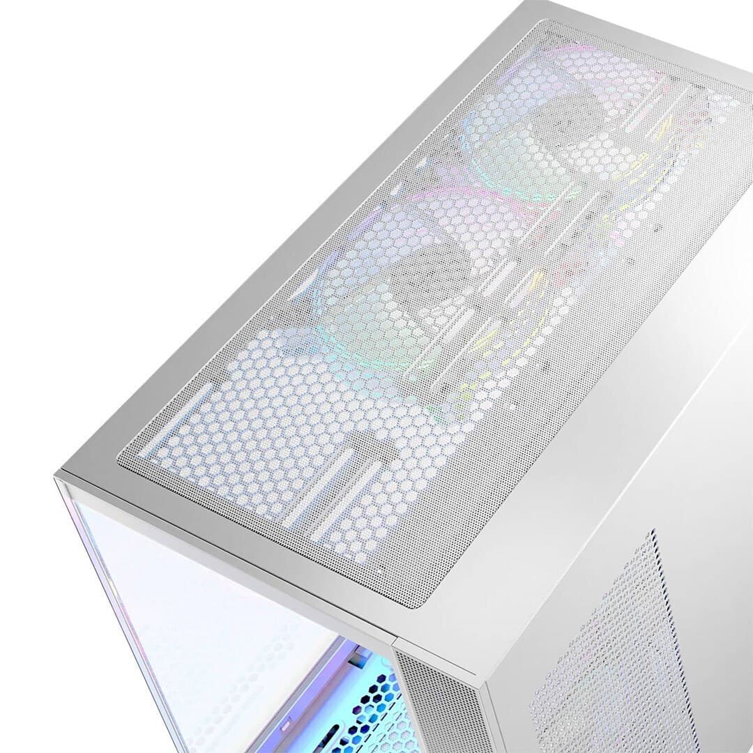 Modecom Panorama Gaming Midi Tower Κουτί Υπολογιστή με Πλαϊνό Παράθυρο Λευκό 5