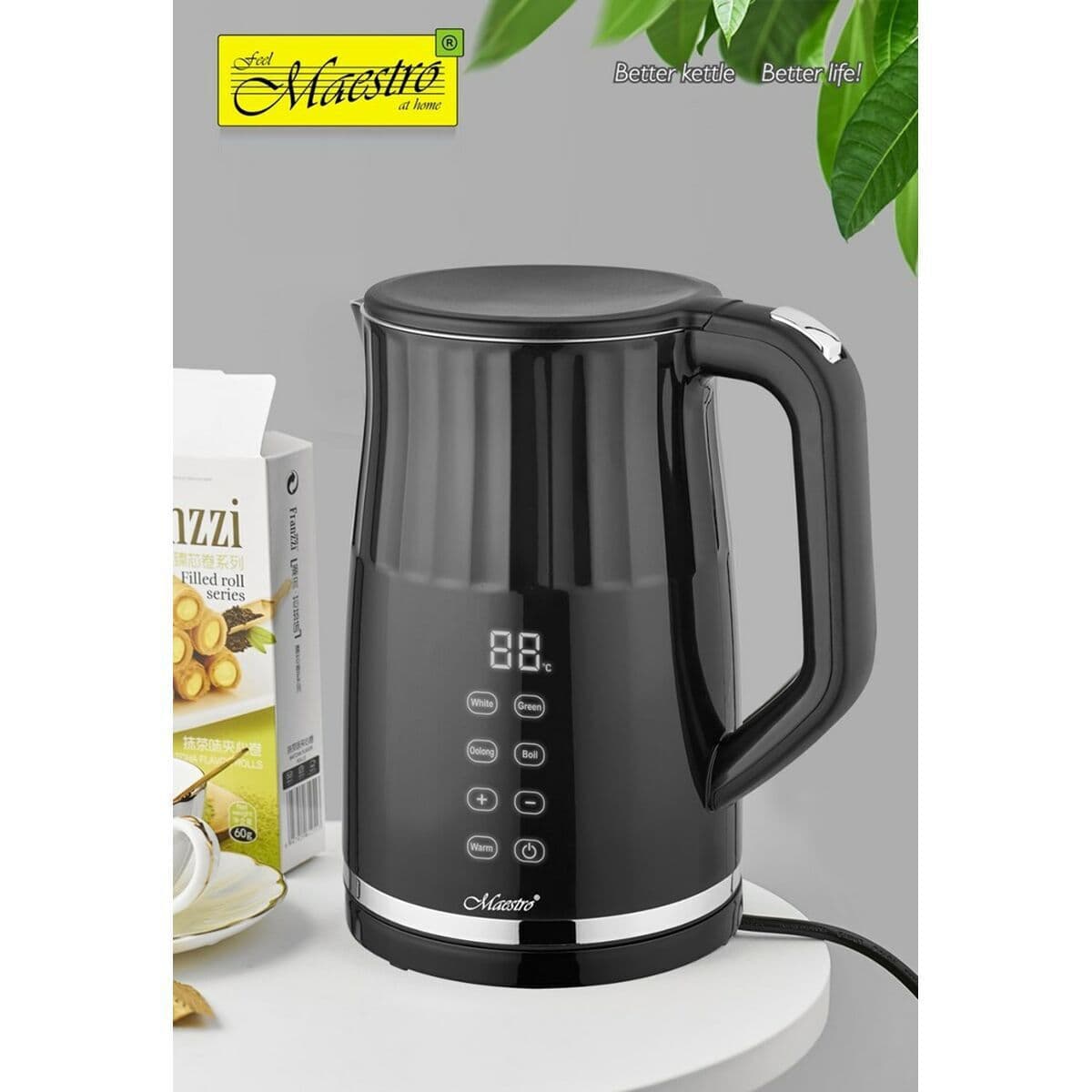 Maestro Βραστήρας 1.7lt 2200W Μαύρος MR-039 9