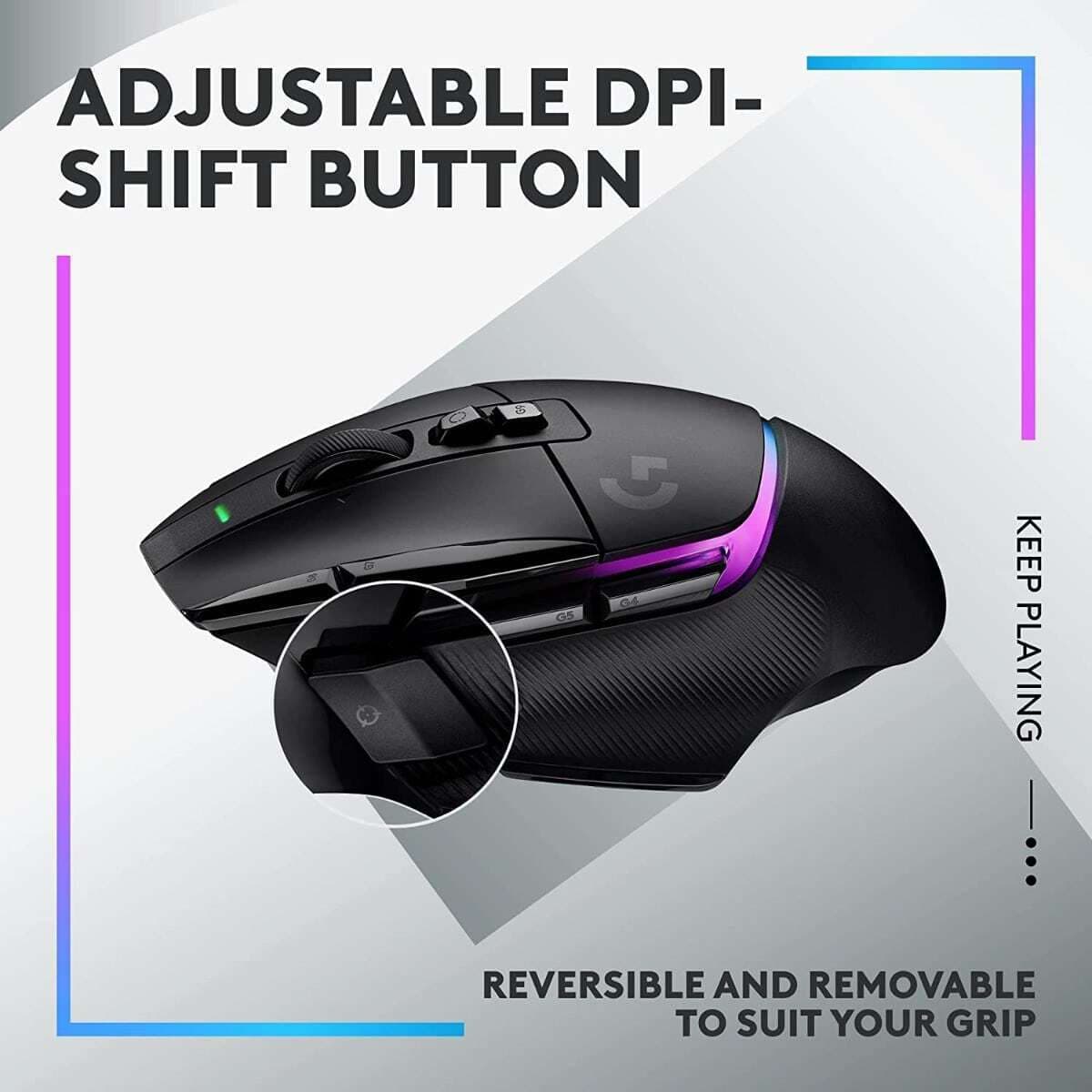 Logitech G502 X Plus Ασύρματο RGB Gaming Ποντίκι 25600 DPI Μαύρο 11