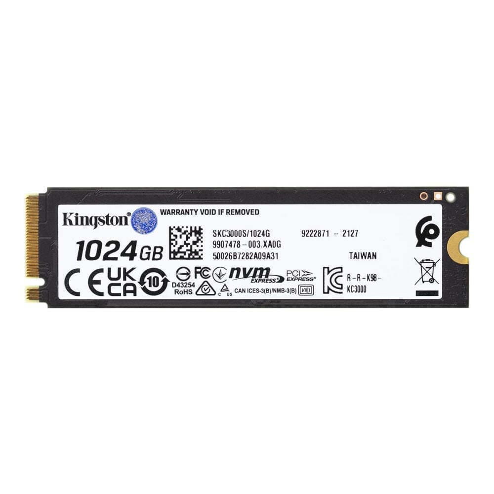 Kingston KC3000 SSD 1TB τύπου M.2 με σύνδεση PCI Express 4.0 (PS5 Compatible) SKC3000S/1024G 9