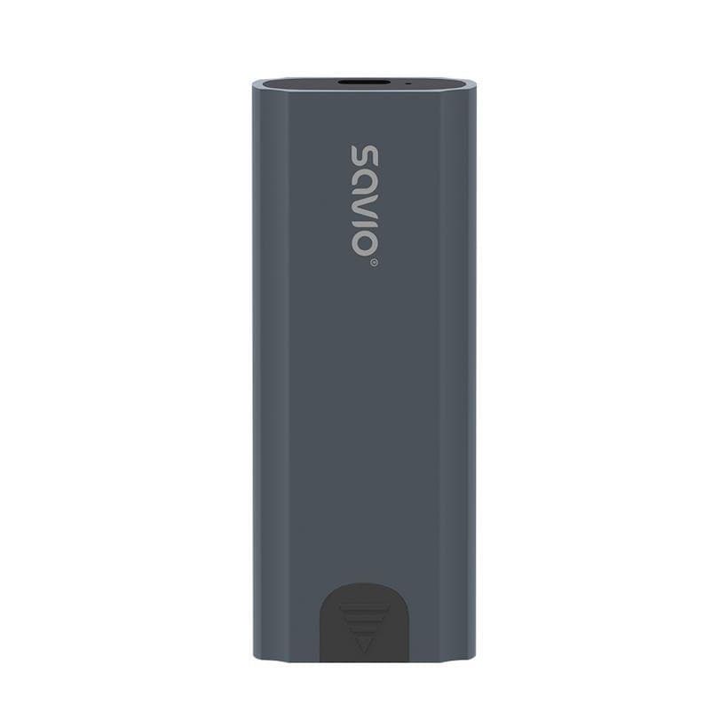 Savio Θήκη για Σκληρό Δίσκο M.2 SATA III NVME με σύνδεση Type-C σε Γκρι χρώμα 12