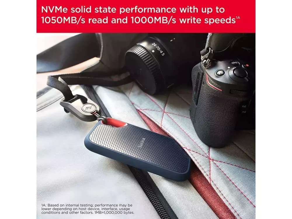 Sandisk Extreme SSD V2 USB-C 3.2 1TB 2.5" Μαύρο 12