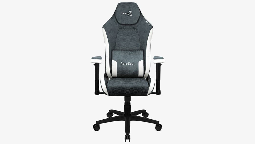 Aerocool Royal AeroWeave Υφασμάτινη Καρέκλα Gaming με Ρυθμιζόμενα Μπράτσα και Υποπόδιο Ash Grey 6