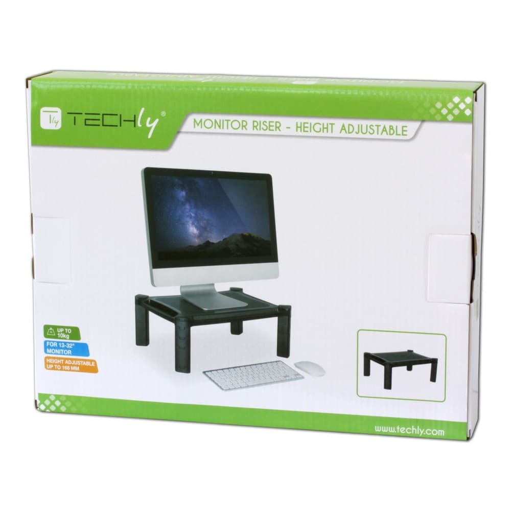 Techly ICA-MS 401 Επιτραπέζια Βάση Οθόνης έως 32" 4