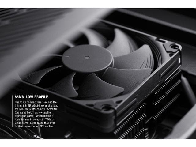Noctua NH-L9x65 Chromax.black Ψύκτρα Επεξεργαστή για Socket AM4/AM5/1200/115x/1700 8