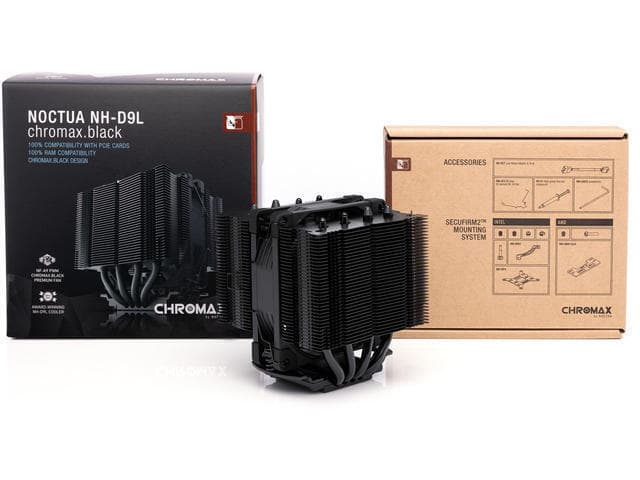 Noctua NH-D9L chromax.black Ψύκτρα Επεξεργαστή για Socket AM4/AM5/1200/115x/1700 8