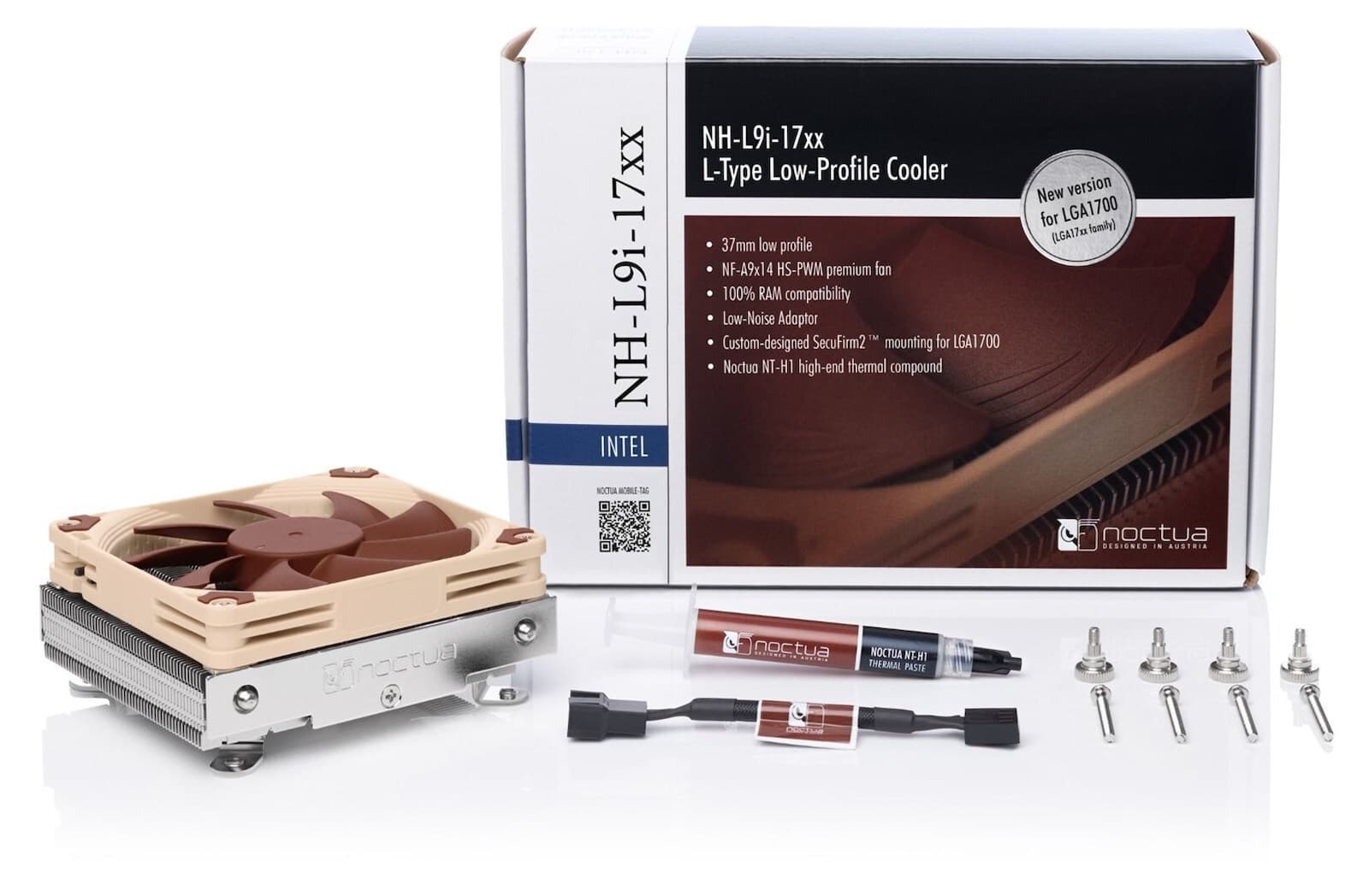 Noctua NH-L9i-17xx Ψύκτρα Επεξεργαστή για Socket 1700 Καφέ 3