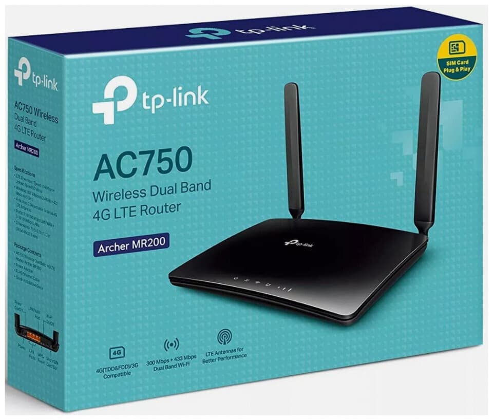 TP-LINK Archer MR200 v7 Ασύρματο 4G Router Wi‑Fi 5 με 4 Θύρες 3