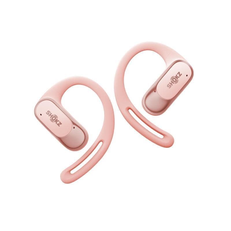 Shokz OpenFit Air Open Ear Bluetooth Handsfree Ακουστικά με Αντοχή στον Ιδρώτα και Θήκη Φόρτισης Ροζ