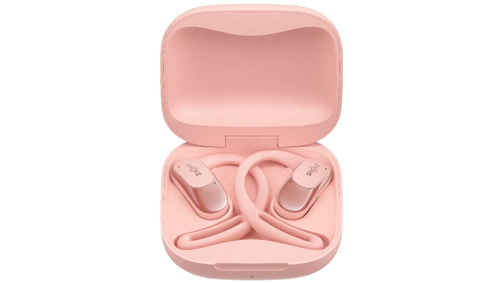 Shokz OpenFit Air Open Ear Bluetooth Handsfree Ακουστικά με Αντοχή στον Ιδρώτα και Θήκη Φόρτισης Ροζ 4