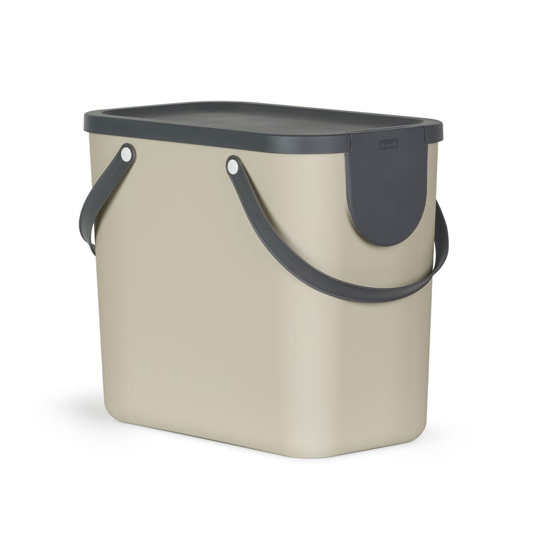 Rotho Babydesign Κάδος Albula Απορριμμάτων Πλαστικός Καφέ 25lt 2