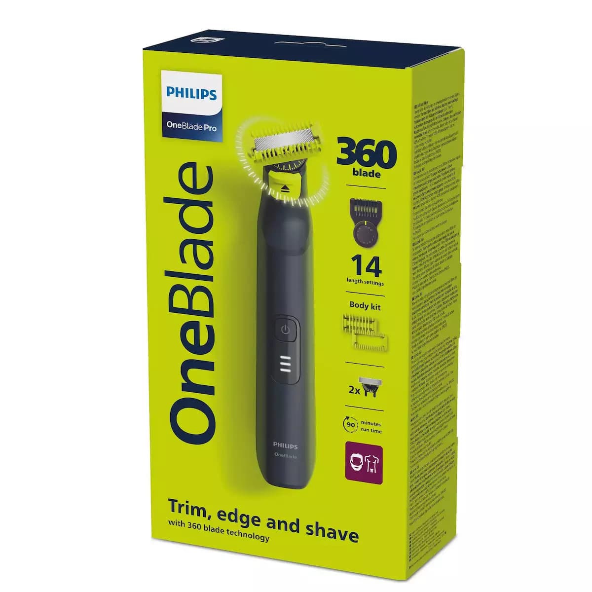 Philips OneBlade Pro 360 QP6542/15 Ξυριστική Μηχανή Σώματος / Προσώπου Επαναφορτιζόμενη 8