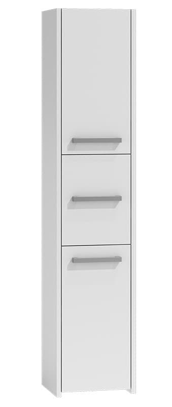 Topeshop S43 Στήλη Μπάνιου Δαπέδου Μ40xΒ30xΥ170cm Λευκή 4