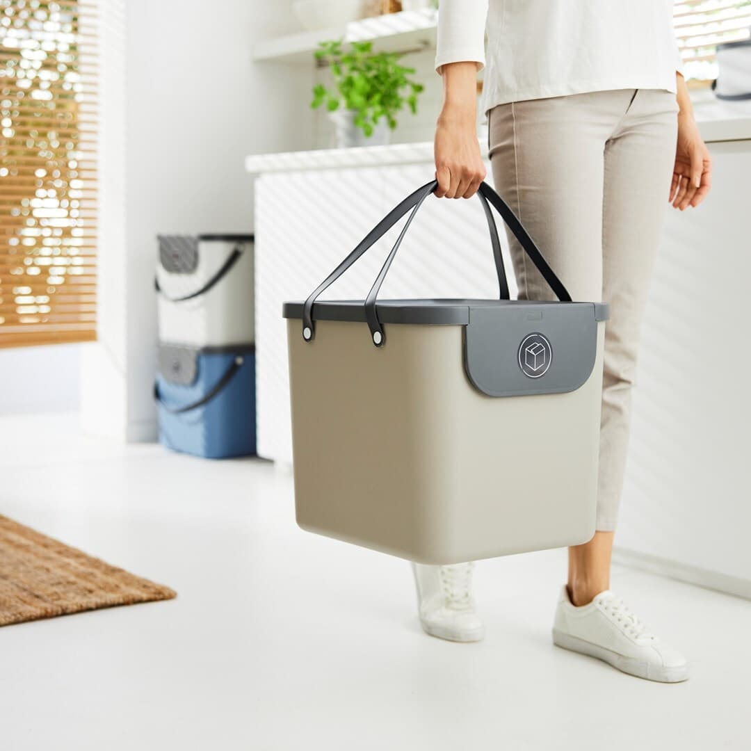 Rotho Babydesign Κάδος Albula Απορριμμάτων Πλαστικός Καφέ 40lt CEN-72747 3