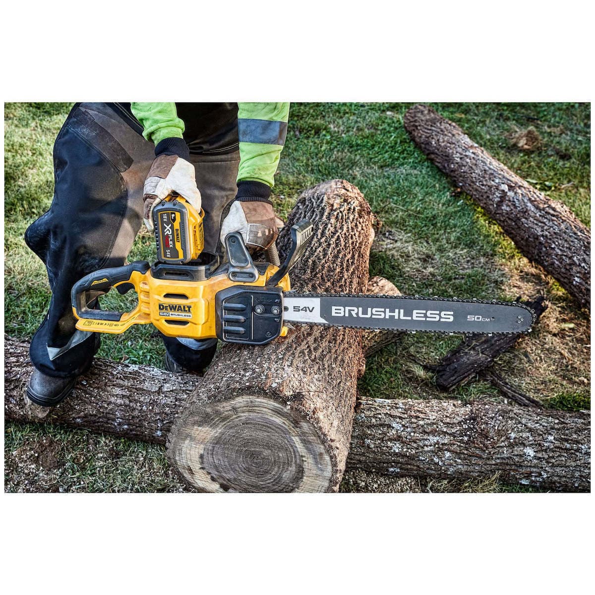 DEWALT Flexvolt Αλυσοπρίονο Μπαταρίας Solo Brushless 54V 5.5kg με Λάμα 50cm DCMCS575N 3