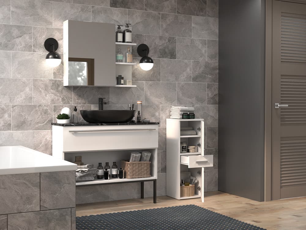Nel V Dds White Bathroom Column 2