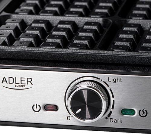 Adler AD 3083 Βαφλιέρα για Τετράγωνες Βάφλες 4 Θέσεων 1600W 5