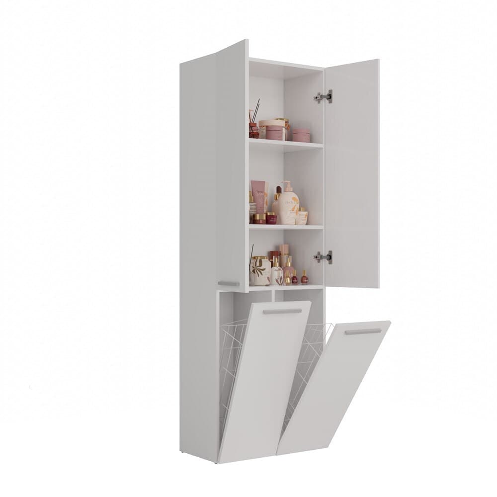 Topeshop Nel 2K DD Στήλη Μπάνιου Δαπέδου Μ60xΒ30xΥ174cm Λευκή 5