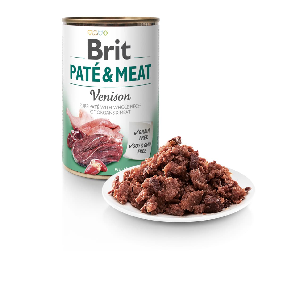 Brit Paté & Meat Υγρή Τροφή Σκύλων σε Κονσέρβα με Ελάφι χωρίς Σιτηρά 400gr 020-0678