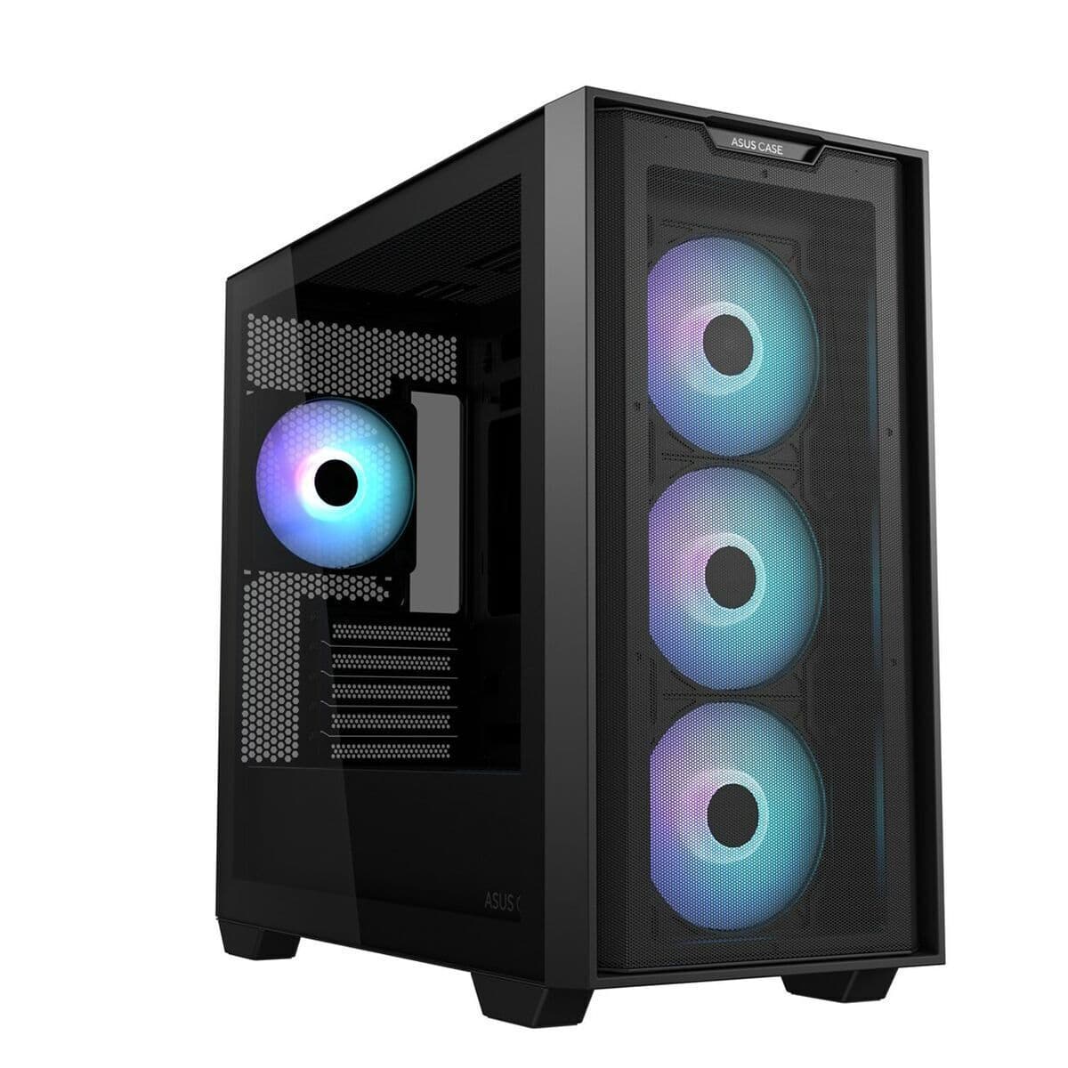 Asus A21 PLUS Gaming Mini Tower Κουτί Υπολογιστή με Πλαϊνό Παράθυρο Μαύρο 5