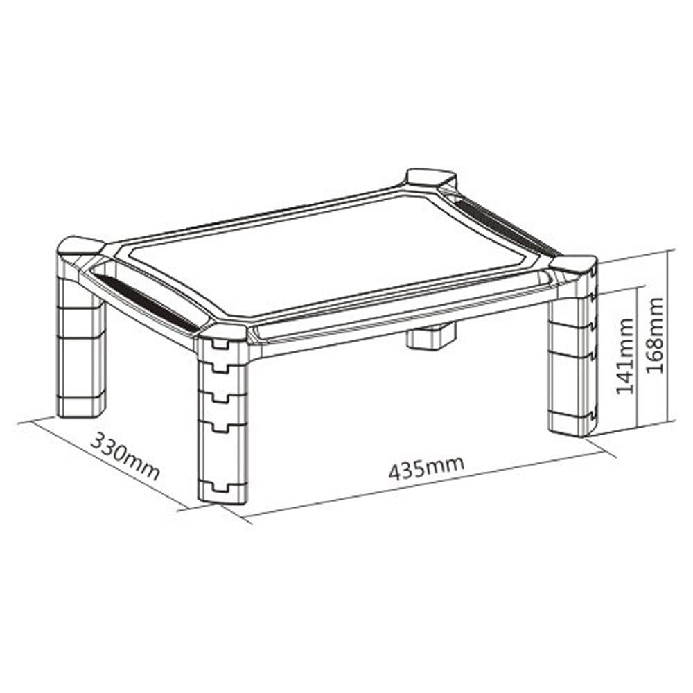 Techly ICA-MS 401 Επιτραπέζια Βάση Οθόνης έως 32" 8