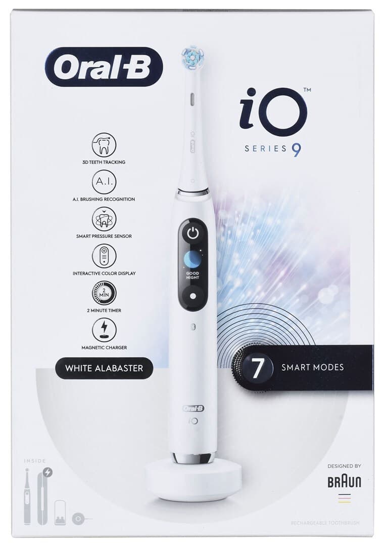 Oral-B iO Series 9 Ηλεκτρική Οδοντόβουρτσα με Αισθητήρα Πίεσης White 6