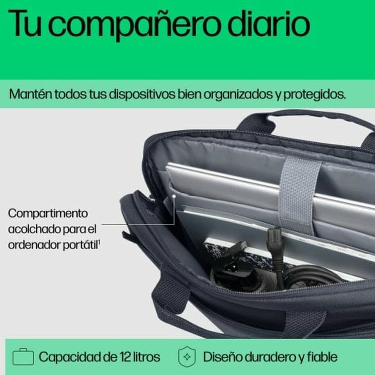 HP Everyday 16'' Laptop Briefcase 16" σε Μαύρο χρώμα 3