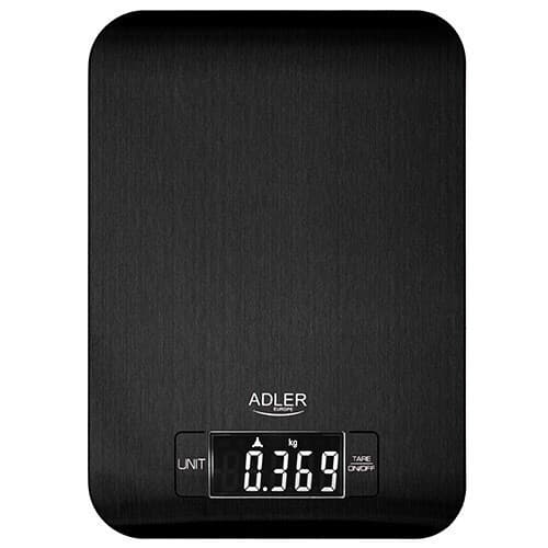 Adler Ψηφιακή Ζυγαριά Κουζίνας έως 5kg Μαύρη AD 3183b 8