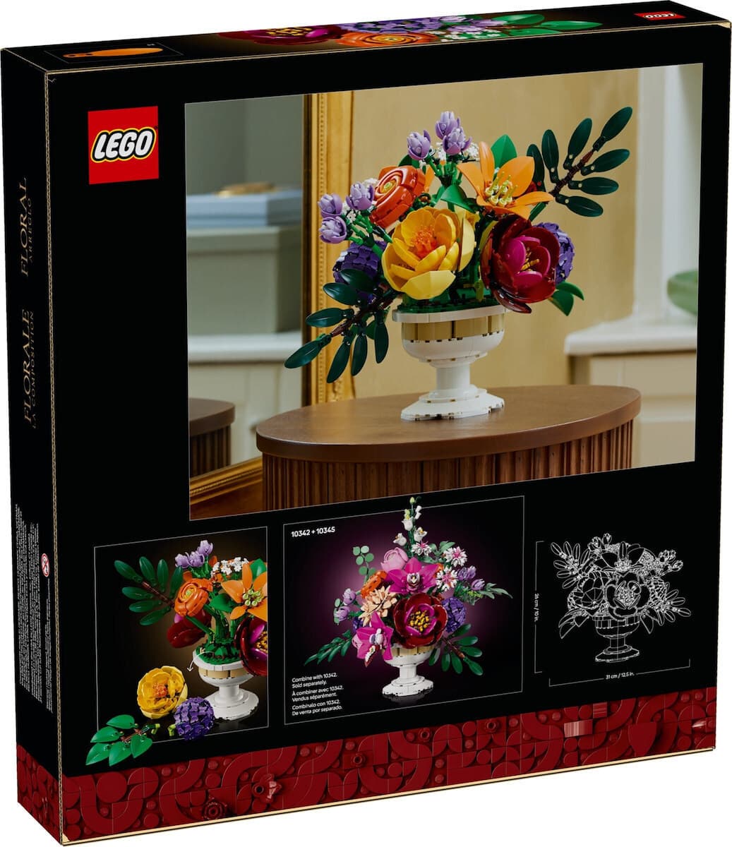 LEGO Botanical Collection Flower Arrangement για 18+ Ετών 1161τμχ 10345 2