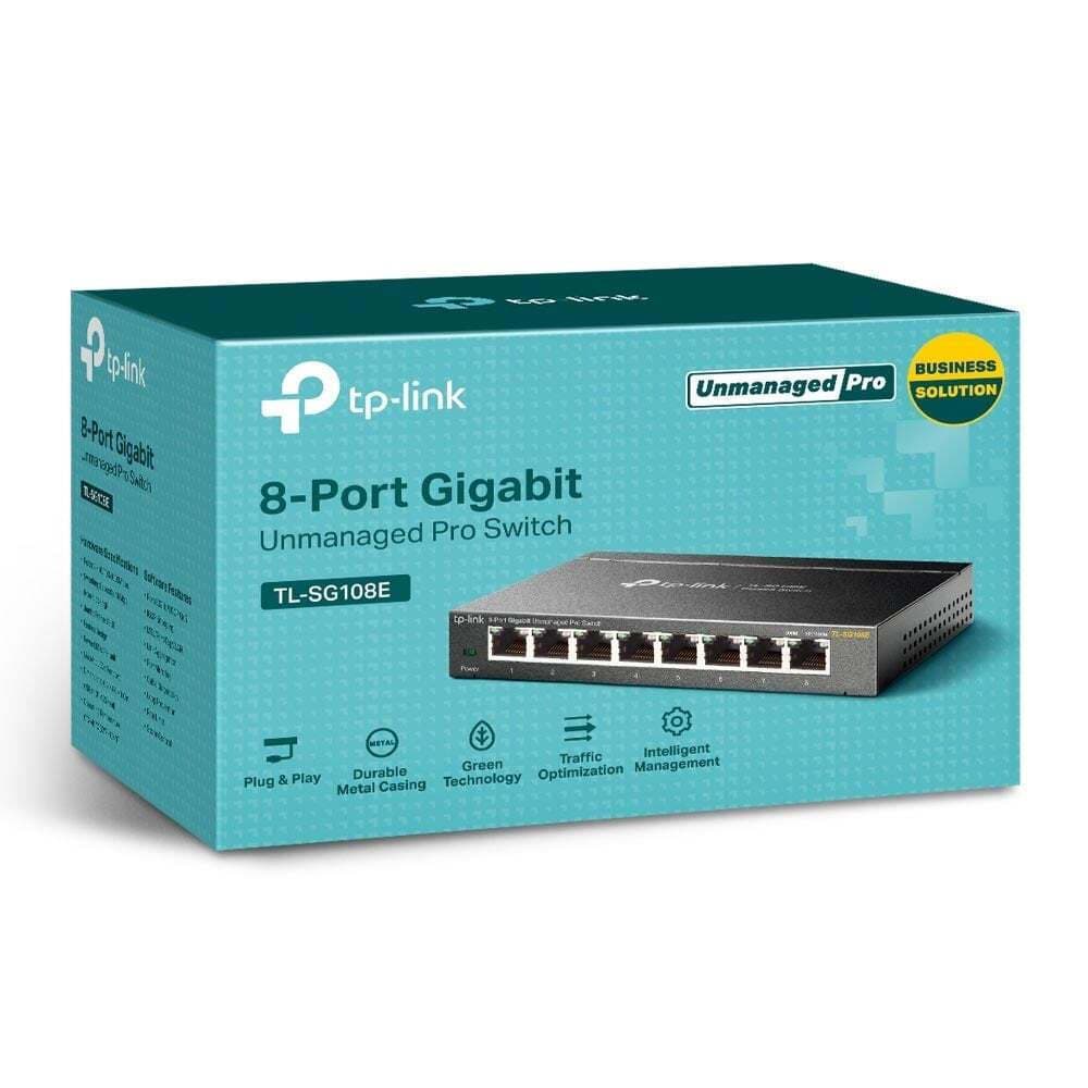 TP-LINK TL-SG108E v6 Unmanaged L2 Switch με 8 Θύρες Gigabit (1Gbps) Ethernet 5
