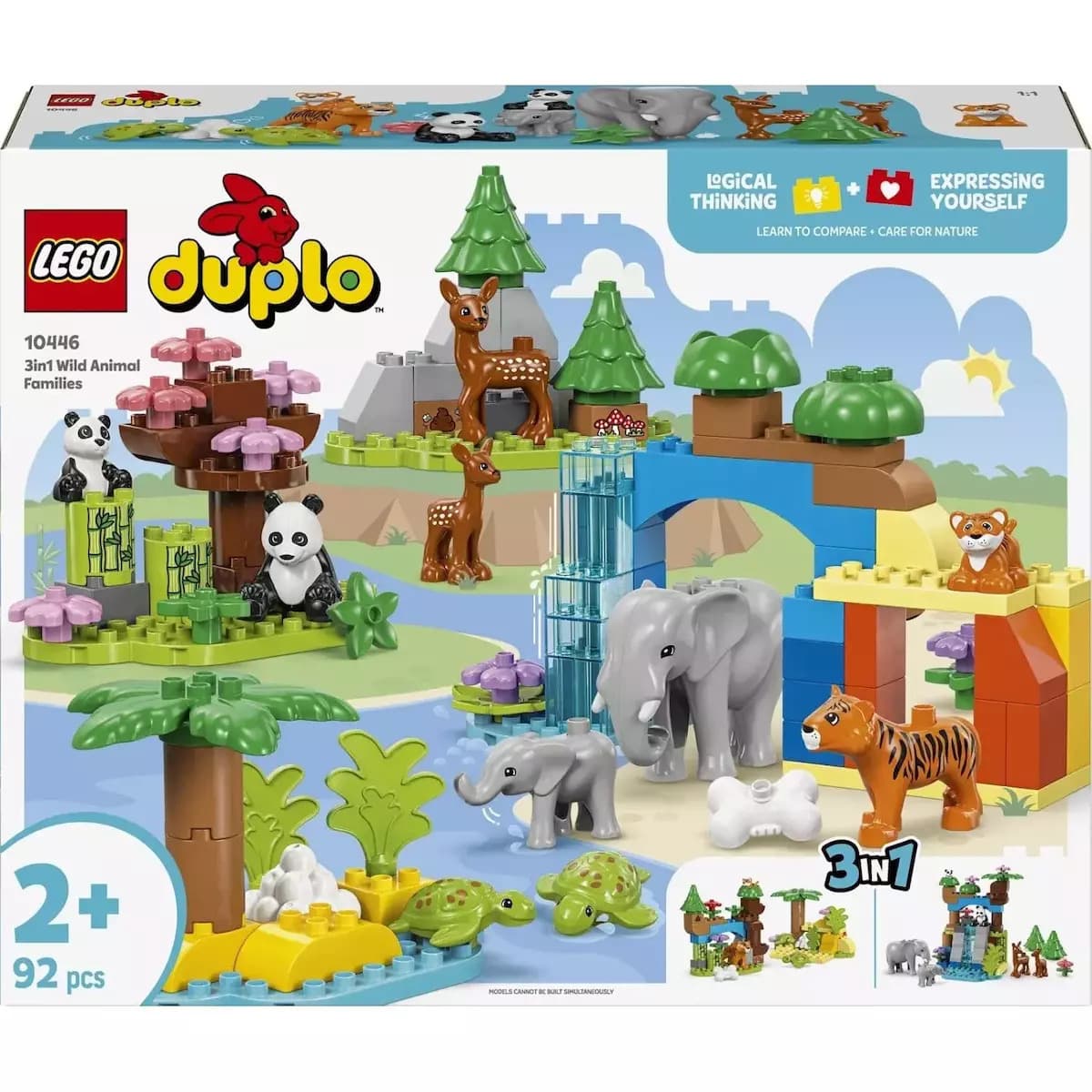 LEGO Duplo Town - 3-in-1 Wild Animal Families για 2+ Ετών 92τμχ 10446 9