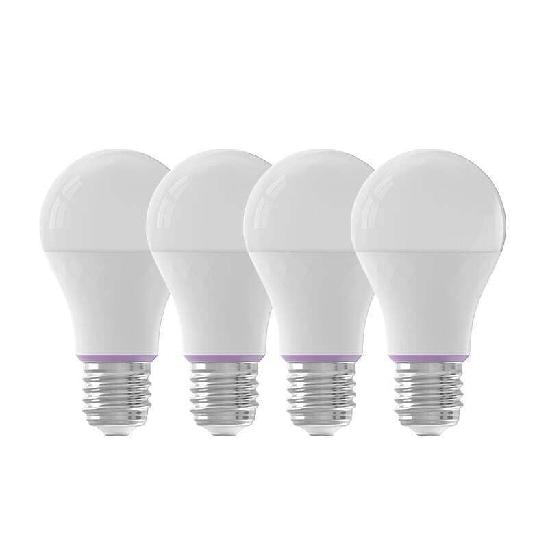 Yeelight Smart Λάμπες LED 9W για Ντουί E27 Θερμό Λευκό 806lm Dimmable 4τμχ YLQDP-0012