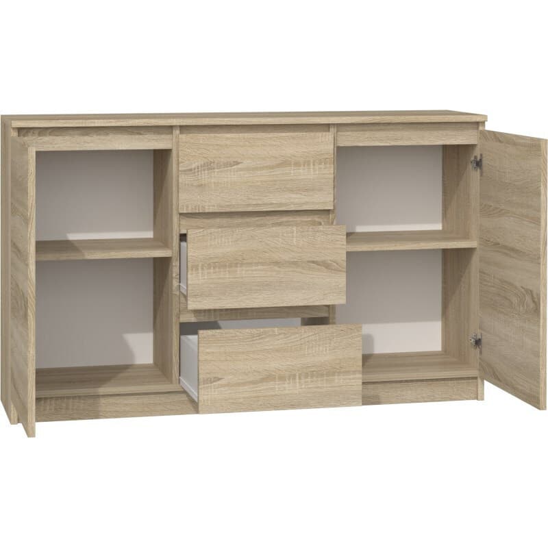 Μπουφές 2d3s Ξύλινος με Συρτάρια Sonoma 120x40x97cm 3