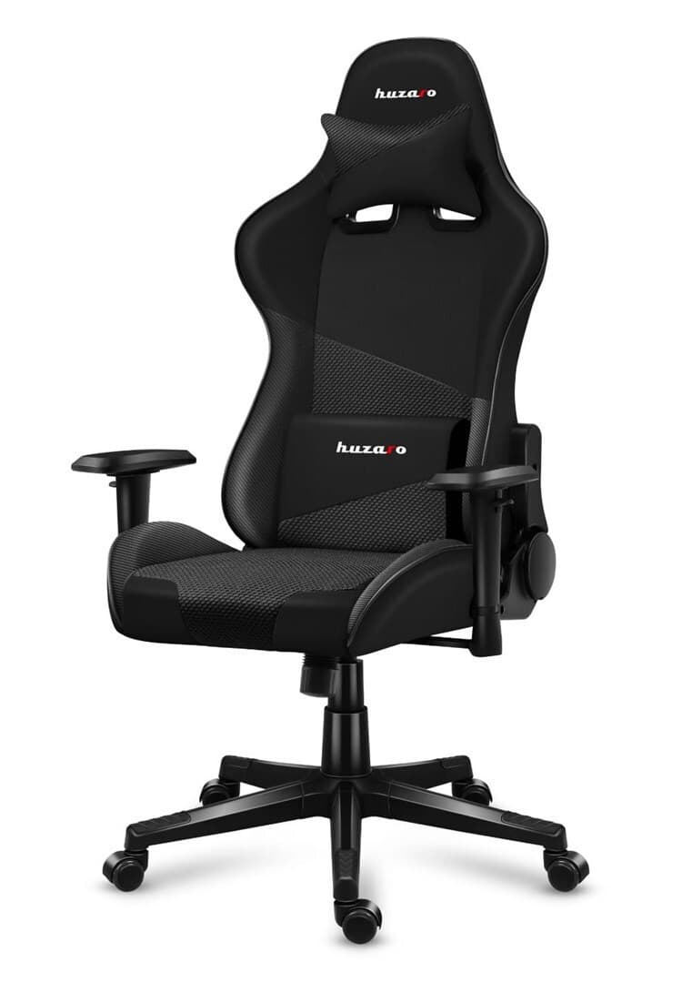 Huzaro Force 6.2 Καρέκλα Gaming Δερματίνης με Ρυθμιζόμενα Μπράτσα Μαύρη 5
