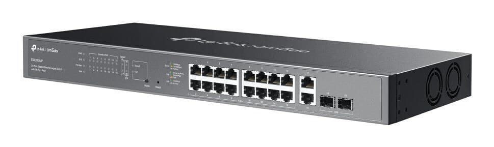 TP-LINK Omada ES220GMP v1 Managed L2 PoE+ Switch με 16 Θύρες Gigabit (1Gbps) Ethernet και 2 SFP Θύρες 4