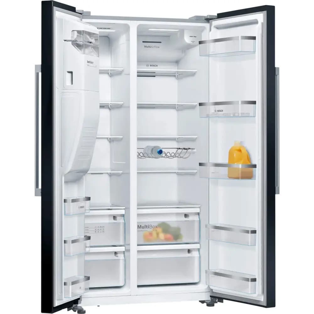 Bosch Retro Ψυγείο Ντουλάπα 562lt Total NoFrost Υ178.7xΠ90.8xΒ70.7εκ. Μαύρο KAD93ABEP 7