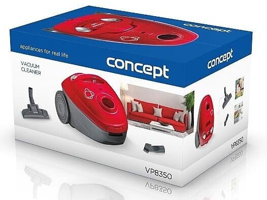 Concept Bello Ηλεκτρική Σκούπα 700W με Σακούλα 1.8lt Κόκκινη