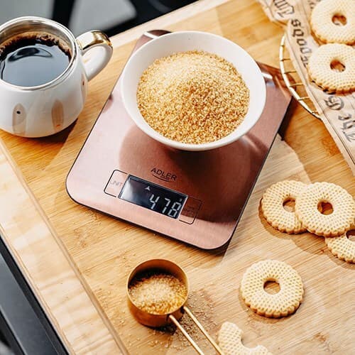 Adler Ψηφιακή Ζυγαριά Κουζίνας έως 5kg Ροζ AD 3183c 6