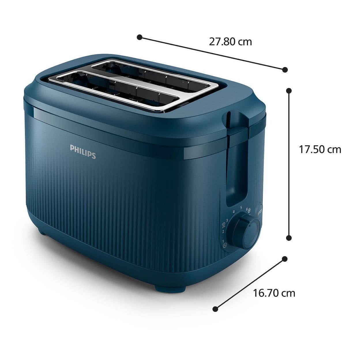 Philips 3000 Series HD2511/70 Φρυγανιέρα 2 Θέσεων 900W Μπλε 6
